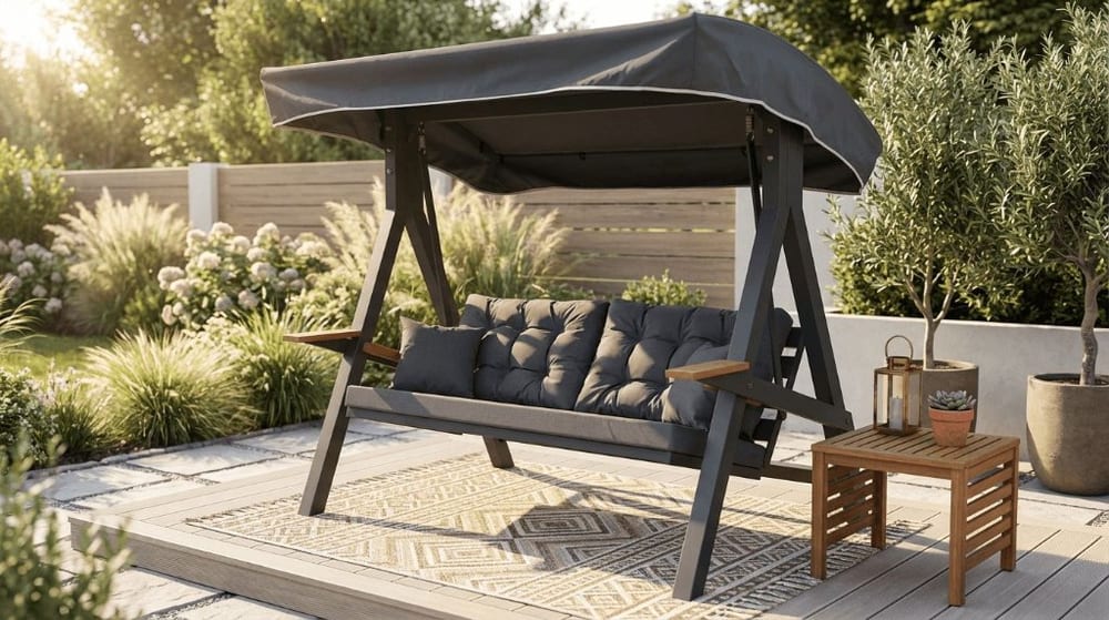 Nairobi Swing - Grey — Swings by Baxcha Outdoor Furniture