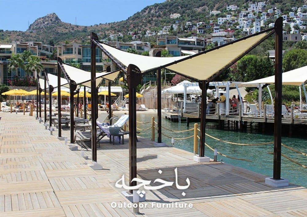 Poolside Triangle Pergola — Pergolas & Glass Rooms by Baxcha Outdoor Furniture