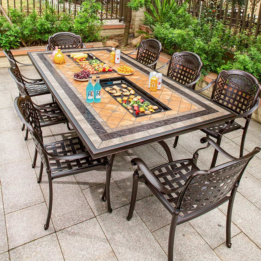 Santorini Big Bbq Set — Dining Sets by Baxcha Outdoor Furniture