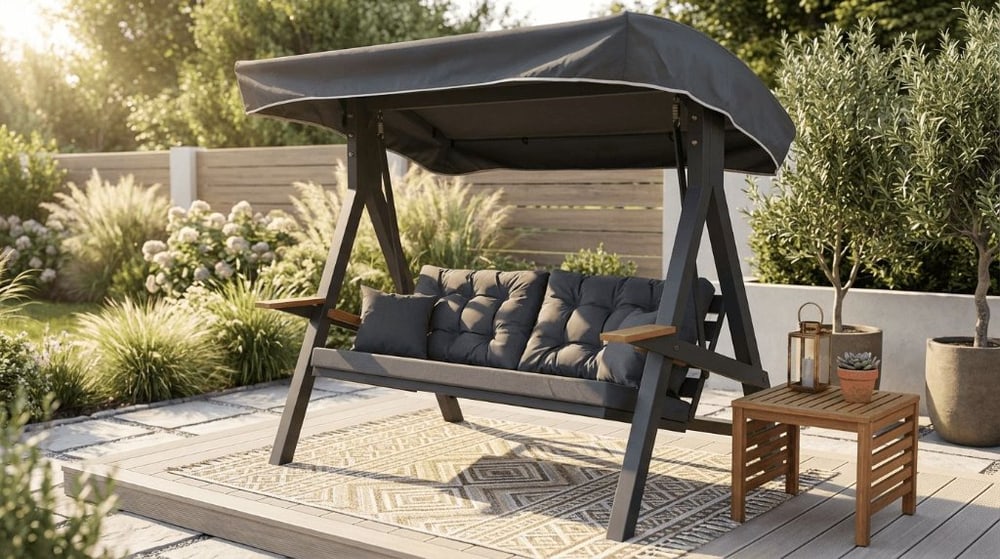 Nairobi Swing - Grey — Swings by Baxcha Outdoor Furniture
