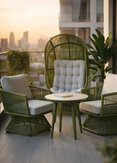 Raz Seating Set-Green — view 4 of 5